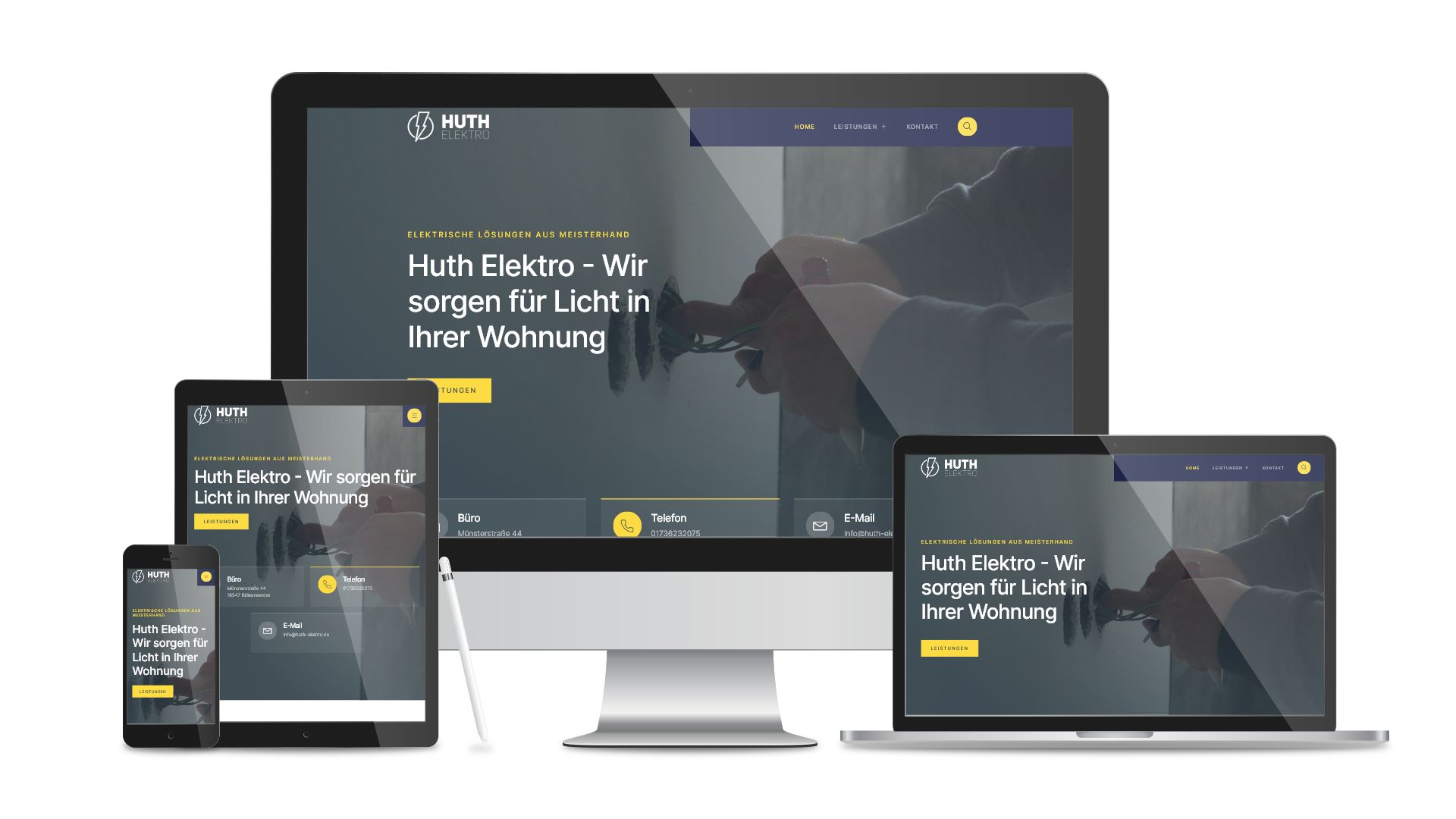 Elektro Huth — WordPress-Website