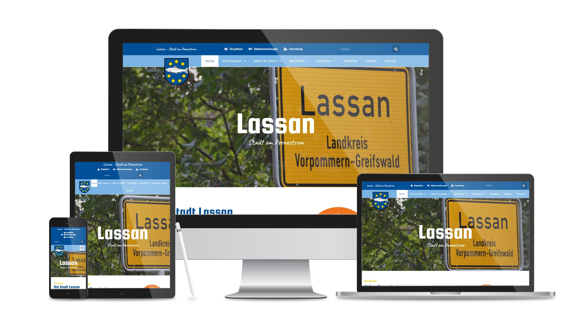 Stadt Lassan — Stadtportal